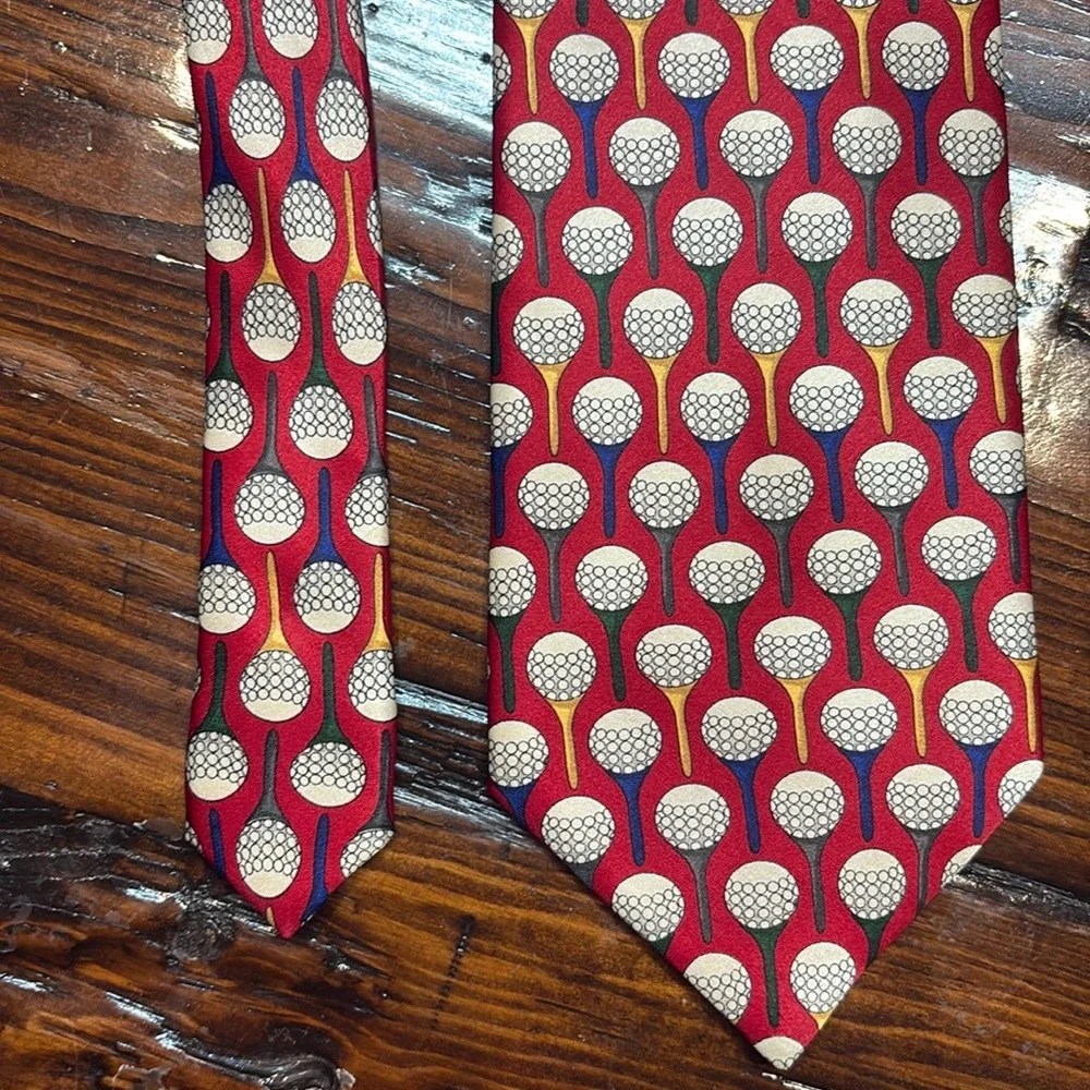 Christian Pelini Neck‎ Tie Silk Golf